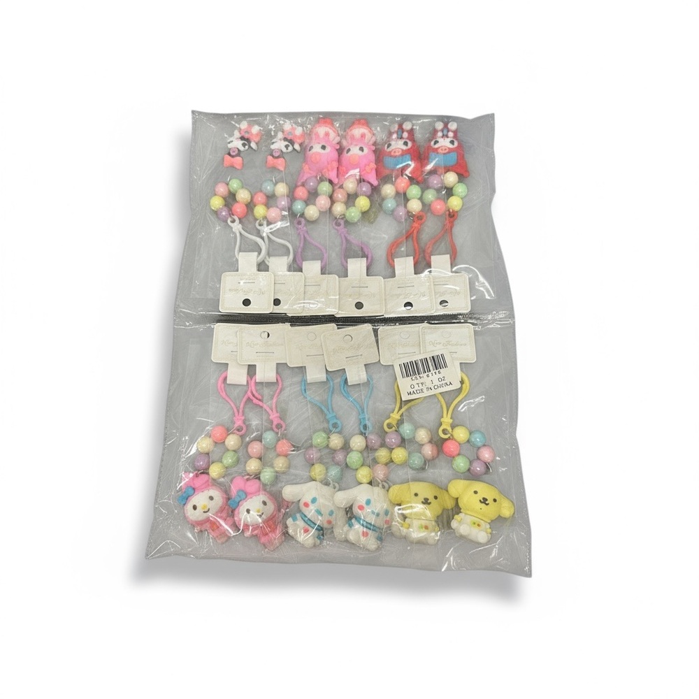 NEW SET OF 12 MY MELODY CLIP ON CHARMS